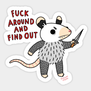 opossum stickers